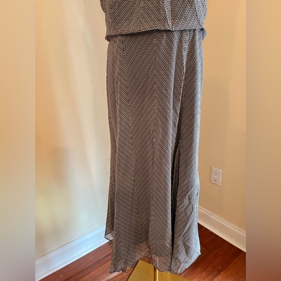 Reiss Jenna Chevron Print Midi Dress - Picture 7 of 9